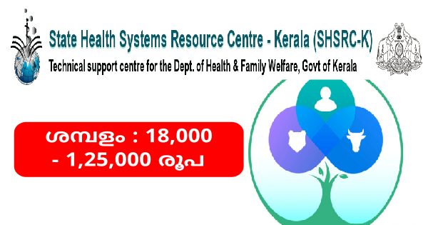 സെന്റർ ഫോർ വൺ ഹെൽത്ത് കേരളയിൽ വിവിധ ഒഴിവുകൾ