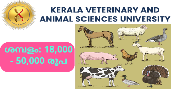 വെറ്ററിനറി യൂണിവേഴ്സിറ്റിയിൽ നിരവധി ഒഴിവുകൾ