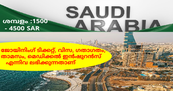 സൗദി അറേബ്യയിൽ 85 ഒഴിവുകൾ