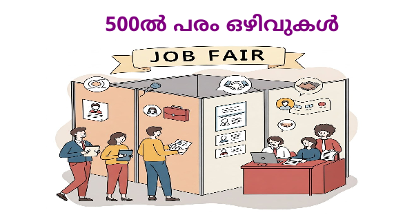 നിയുക്തി മിനി തൊഴിൽ മേള 500ൽ പരം ഒഴിവുകൾ