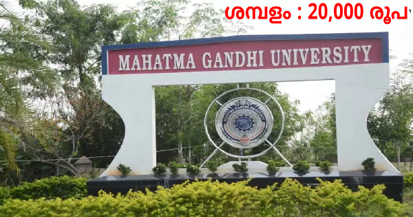 മഹാത്മാഗാന്ധി സർവ്വകലാശാലയിൽ ജോലി