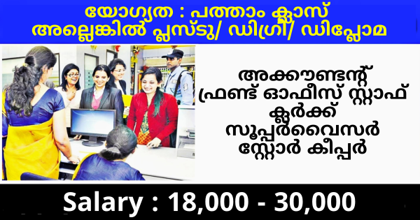 RBC ഗ്രൂപ്പ് നിങ്ങളുടെ ജില്ലയിൽ തന്നെ സ്ഥിര നിയമനം നടത്തുന്നു