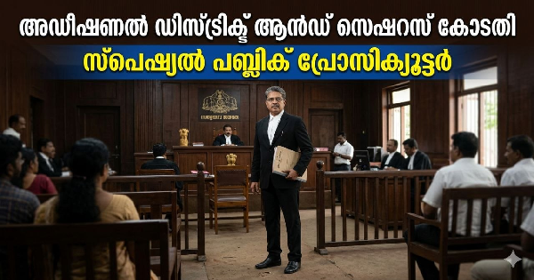 സ്പെഷ്യല്‍ പബ്ലിക് പ്രോസിക്യൂട്ടര്‍ നിയമനം