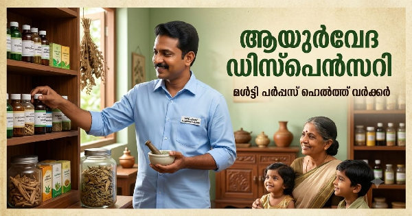 മള്‍ട്ടി പര്‍പ്പസ് ഹെല്‍ത്ത് വര്‍ക്കറെ നിയമിക്കുന്നു