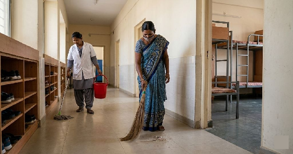 ​പാർട്ട് ടൈം സ്വീപ്പർ പാർട്ട് ടൈം സാനിറ്ററി വർക്കർ ഒഴിവ്