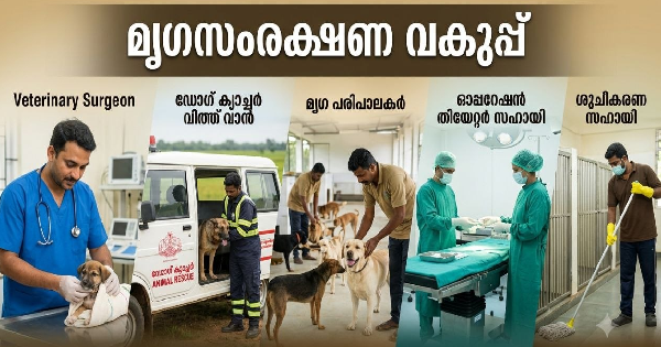 മൃഗസംരക്ഷണ വകുപ്പിന് കീഴിൽ വിവിധ ഒഴിവുകൾ