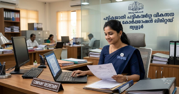 പട്ടികജാതി പട്ടികവർഗ്ഗ വികസന കോർപ്പറേഷനിൽ ഒഴിവ്