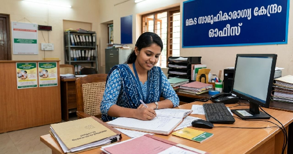 സാമൂഹികാരോഗ്യ കേന്ദ്രത്തില്‍ ക്ലാര്‍ക്ക് നിയമനം