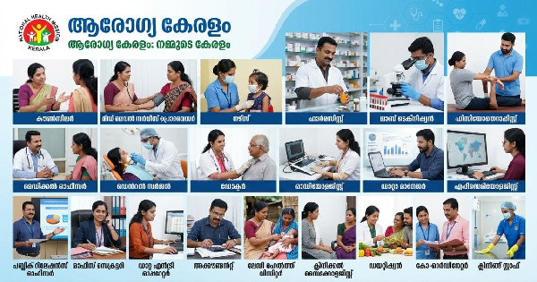 പത്താം ക്ലാസ് മുതൽ യോഗ്യതയുള്ളവർക്ക് ആരോഗ്യ കേരളത്തിൽ നിരവധി അവസരങ്ങൾ 