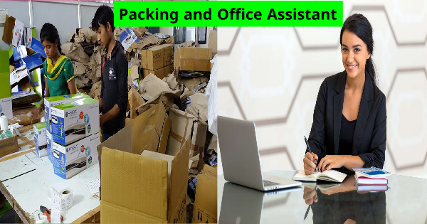 പാക്കിംഗ് ഓഫീസ് അസിസ്റ്റൻ്റ് ജോലി ഒഴിവുകൾ പുരുഷന്മാർക്കും സ്ത്രീകൾക്കും അപേക്ഷിക്കാം